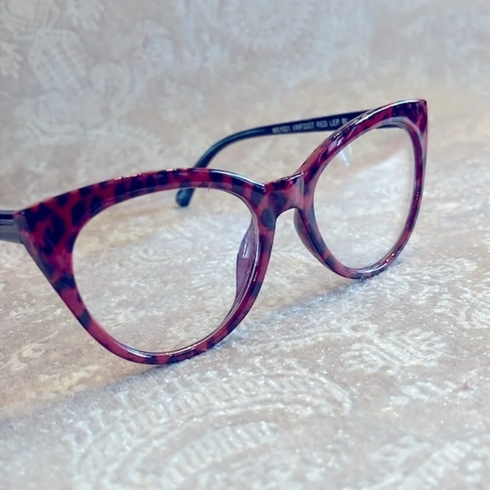 Brand New Betsey Johnson Set of 3 Blue Light Blocking Computer Glasses Cat Eye